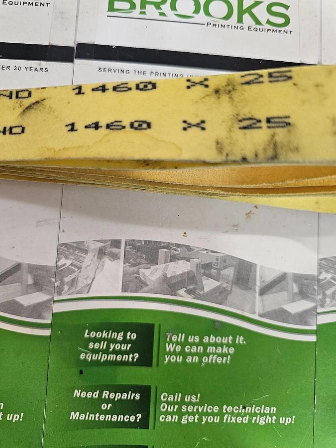 MBO Fold Roller Drive Belt (B21, B23) 25 x 1460