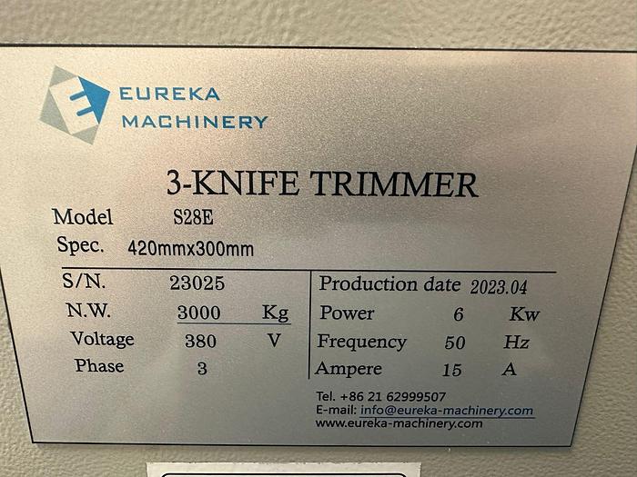 Used Eureka 3 Knife Trimmer, 2023