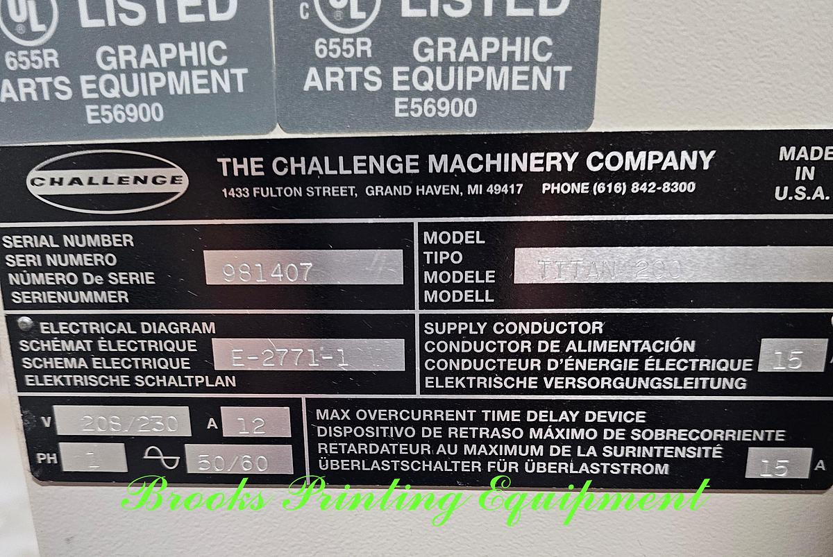 Used Challenge Titan 200, 1998