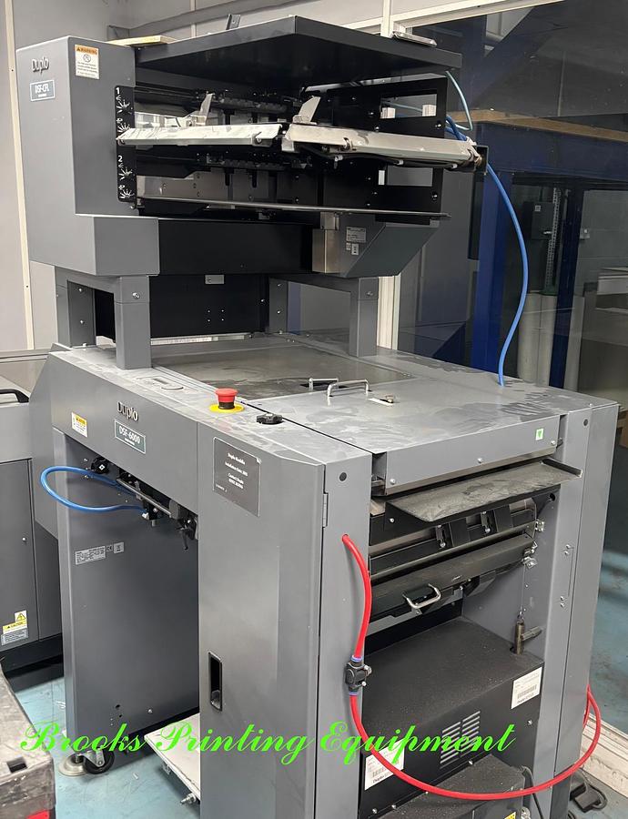 Used Duplo 6000 with Sheet Feeder and Cover Feeder, 2016