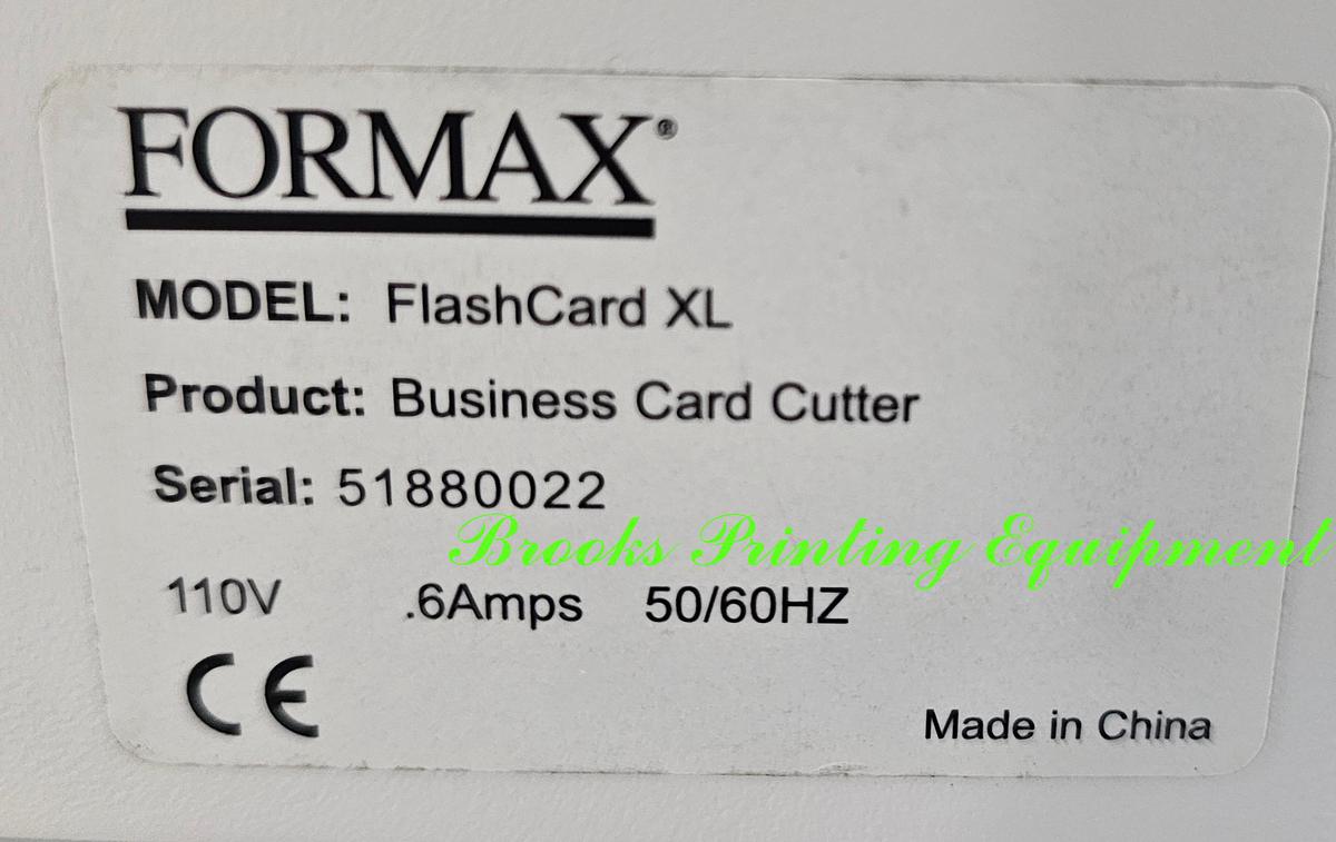 Used Formax Flash Card XL Business Card Cutter, Video