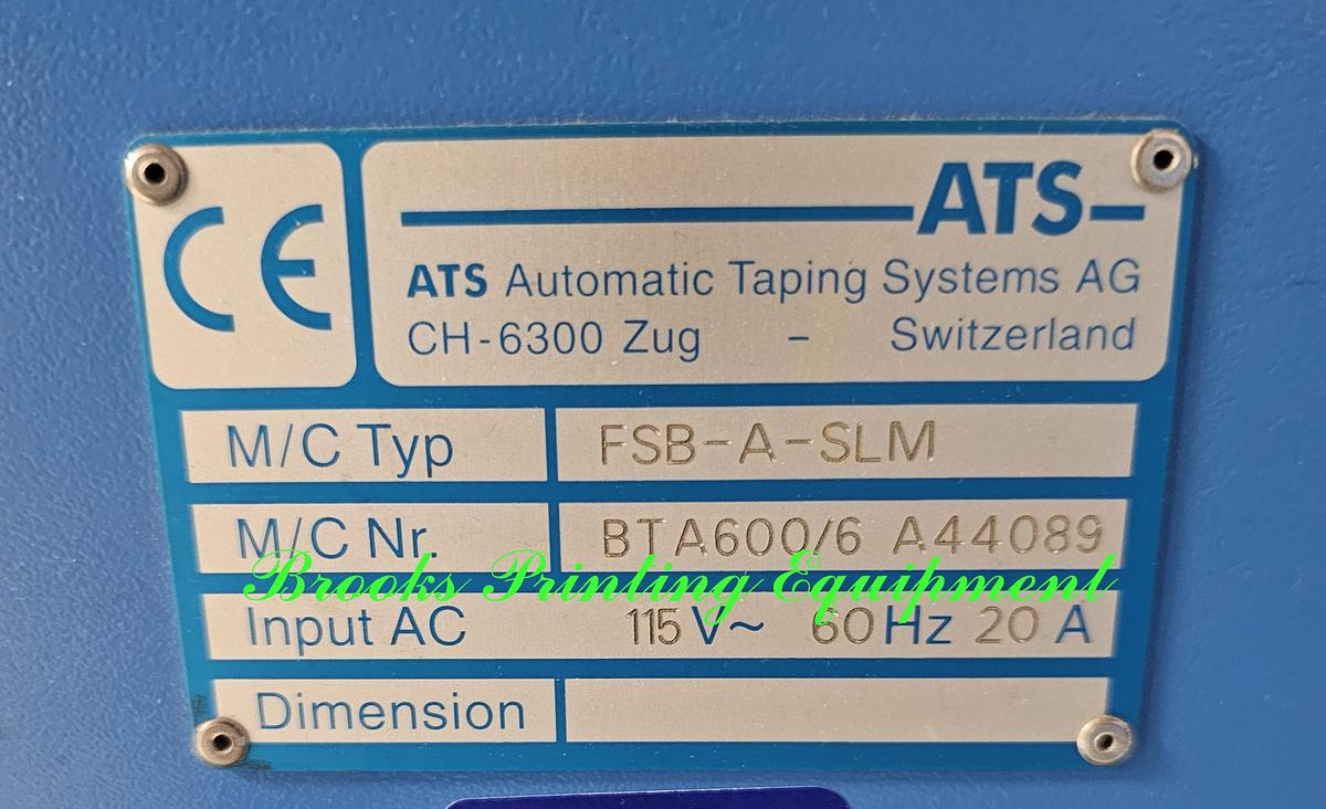 Used US 2000/BTA-600/8 Automatic Taping Machine