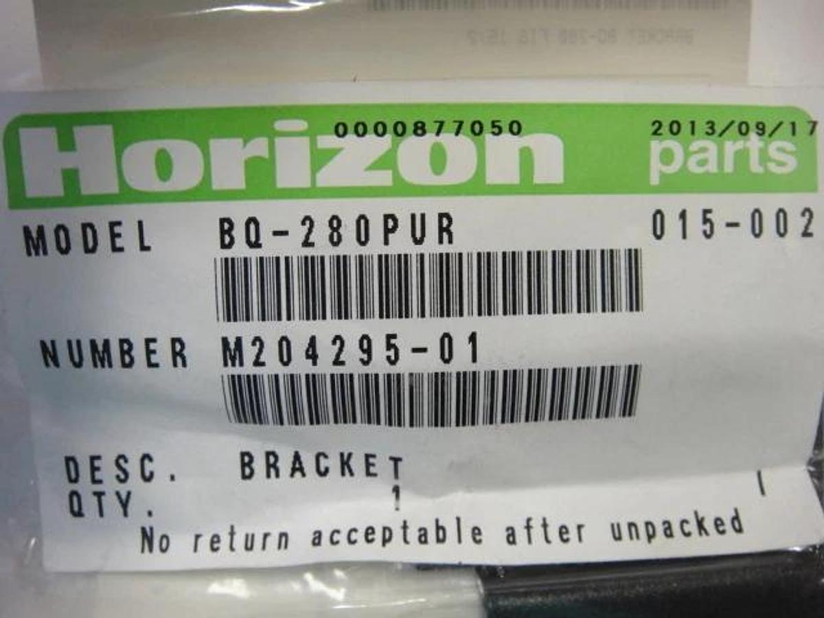 Used Horizon BQ 280 PUR Bracket, Part #M204295-01
