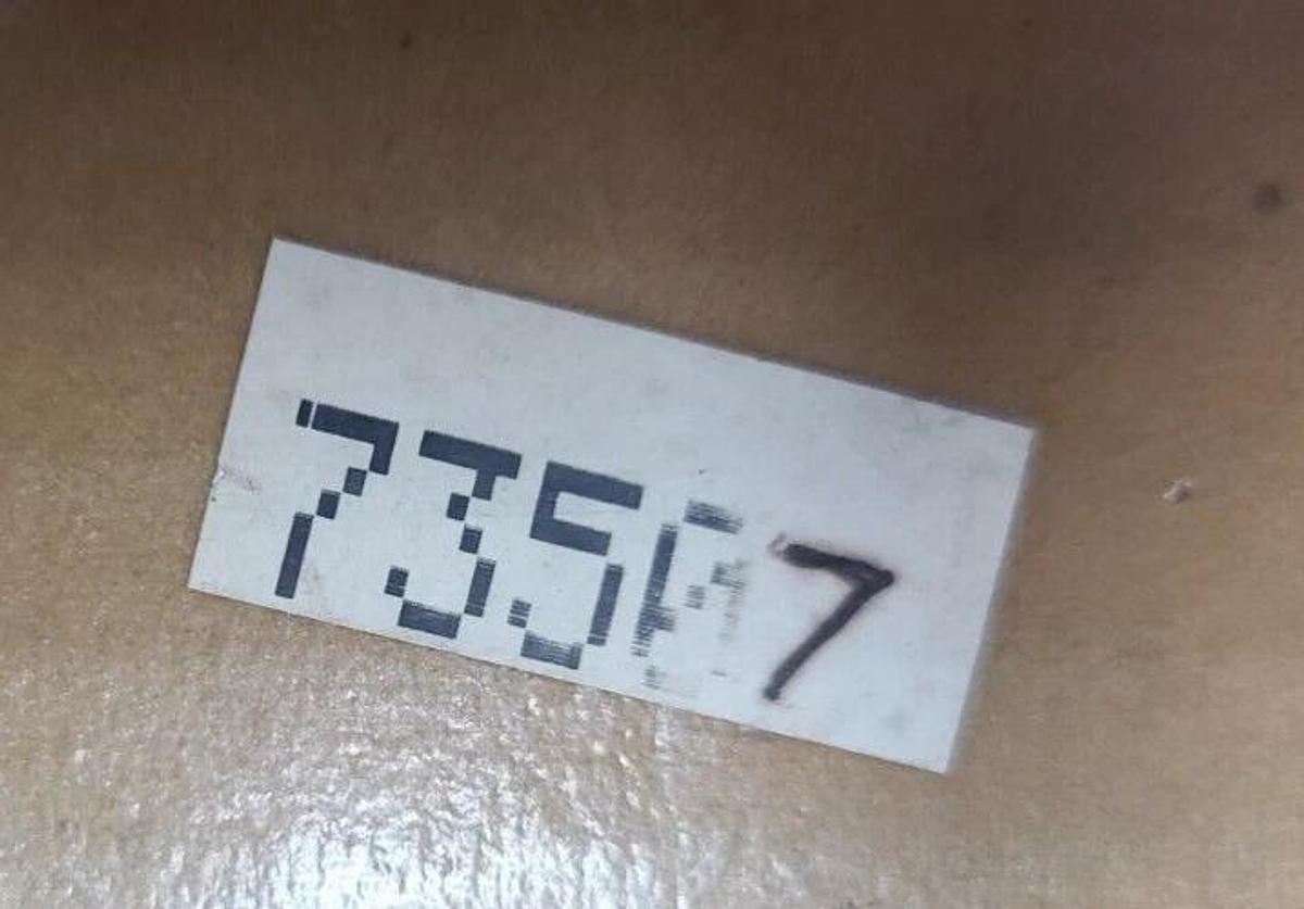 Used AB Dick Feed Raise (A) Shaft Assembly, Part #73507