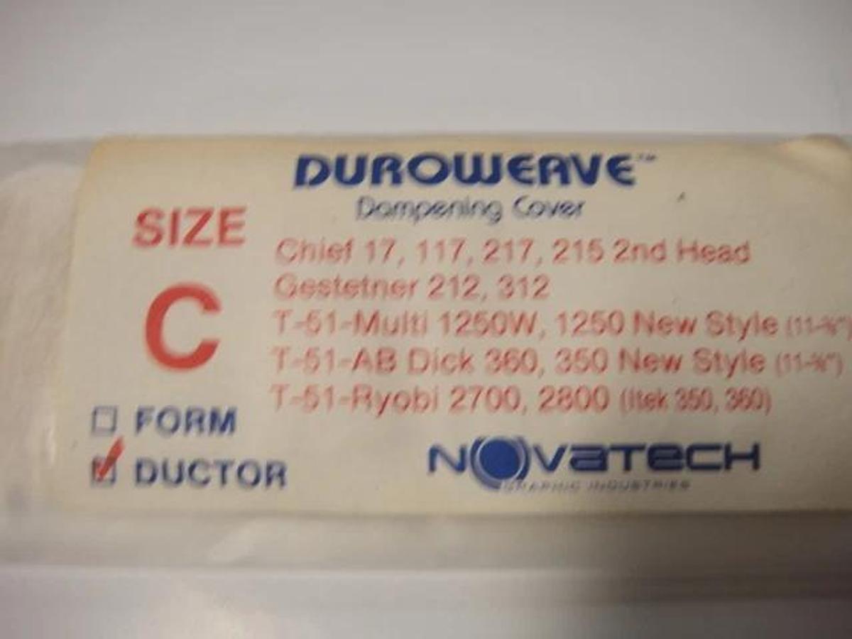 Used Ryobi/AB Dick Dampening Ductor Cover