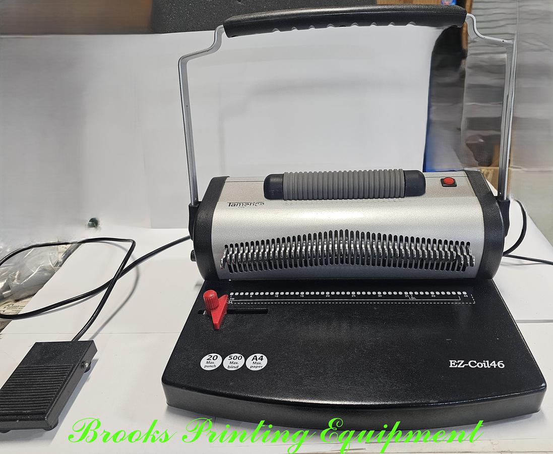 Used Tamerica EZ-Coil 46 Manual Coil Punch with Electric Inserter