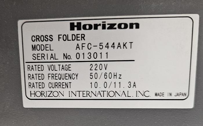 Used Horizon AFC-544 AKT Cross Folder