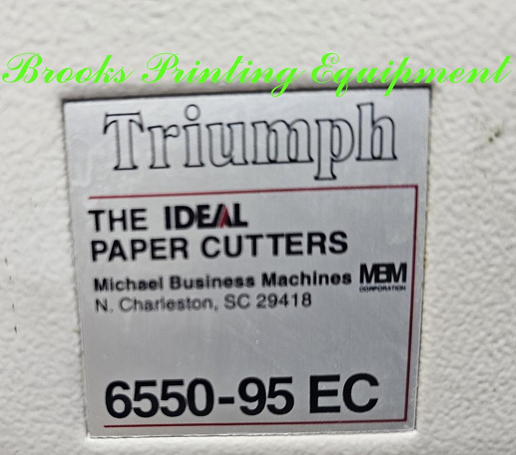 Used Triumph 6550-95EC, 1998, Video