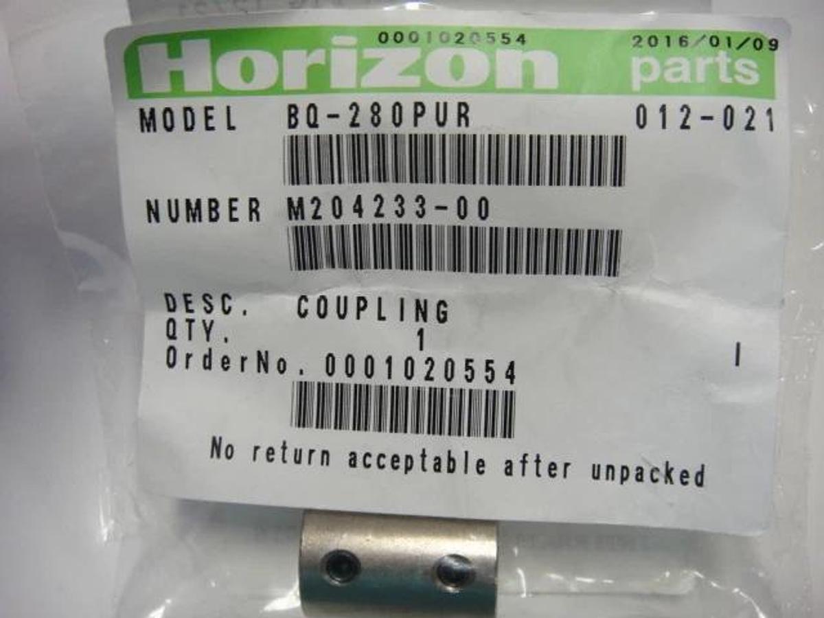 Horizon BQ 280 PUR Coupling, Part #M204233-00