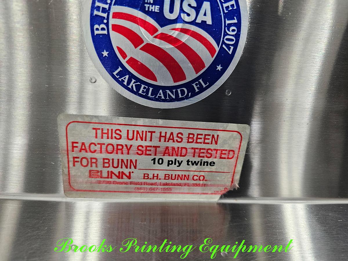 Used Bunn 10 Ply Twine Tying Machine