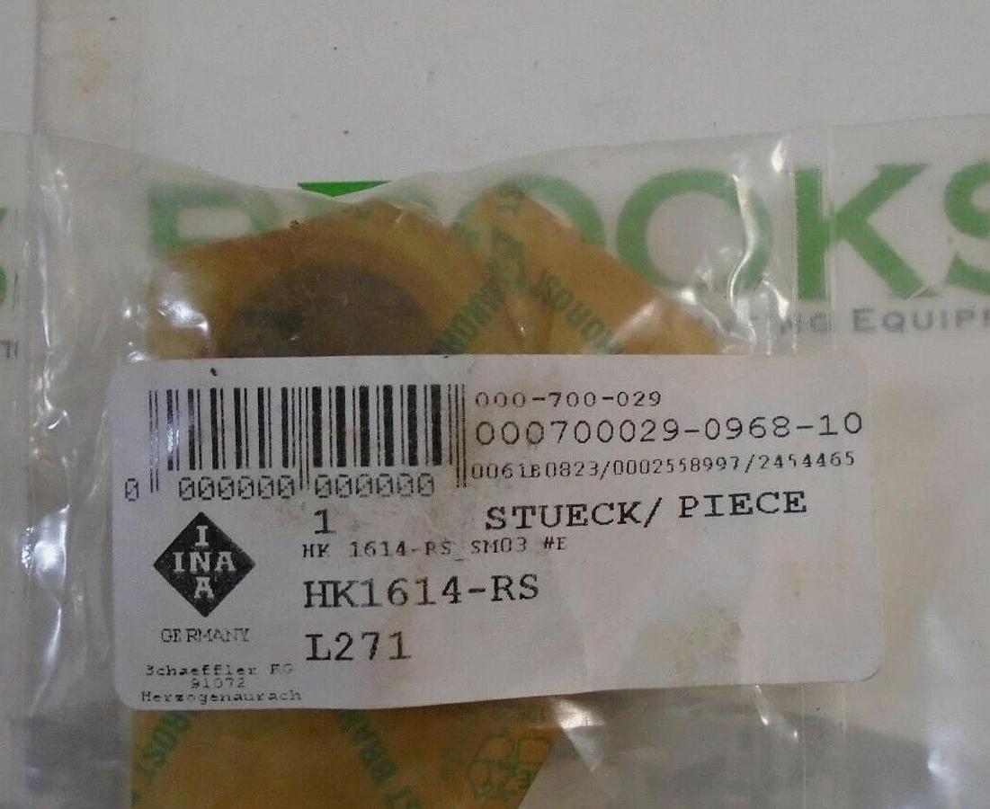 INA Drawn Cup Needle Roller Bearing (Hamada), Part #HK1614-RS