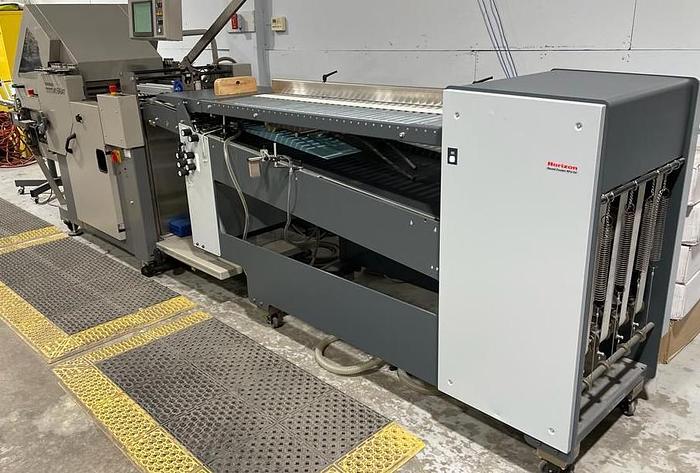 Used Horizon AFC-544 AKT Cross Folder with Horizon Round Pile Feeder Unit, Video