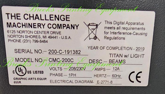 Used Challenge Titan 200C, 2019