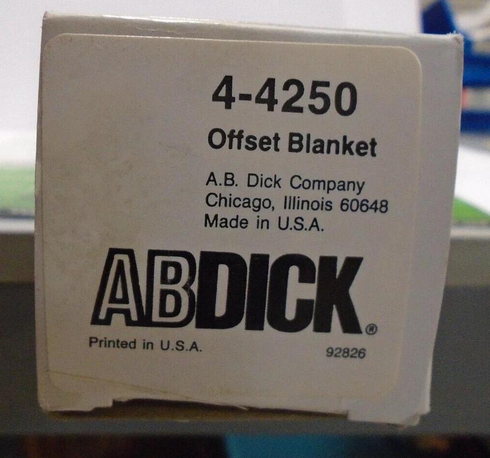 AB Dick Blanket, Part #4-4250