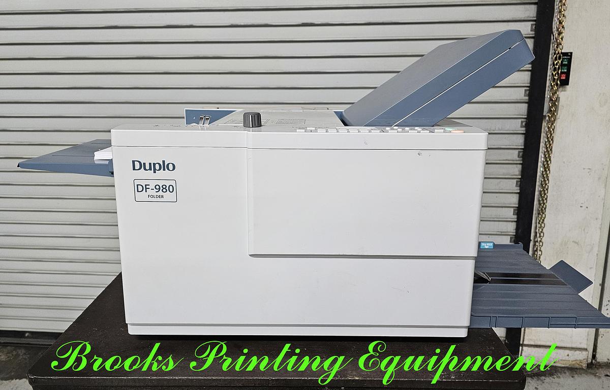 Used Duplo DF-980 Folder, Video
