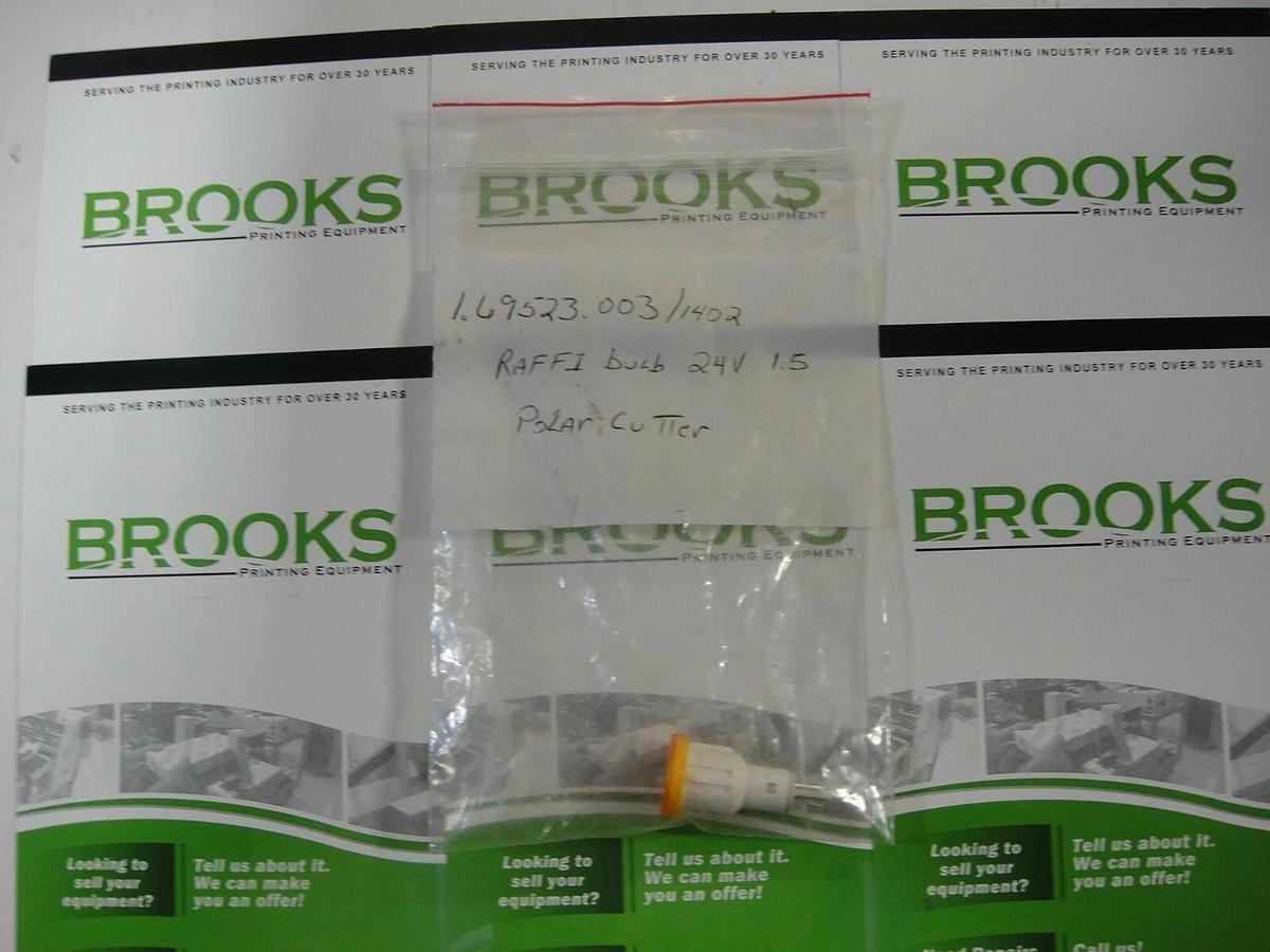 Raffi Bulb 24 Volt for Polar Cutter, Part #1.69523.003/1402