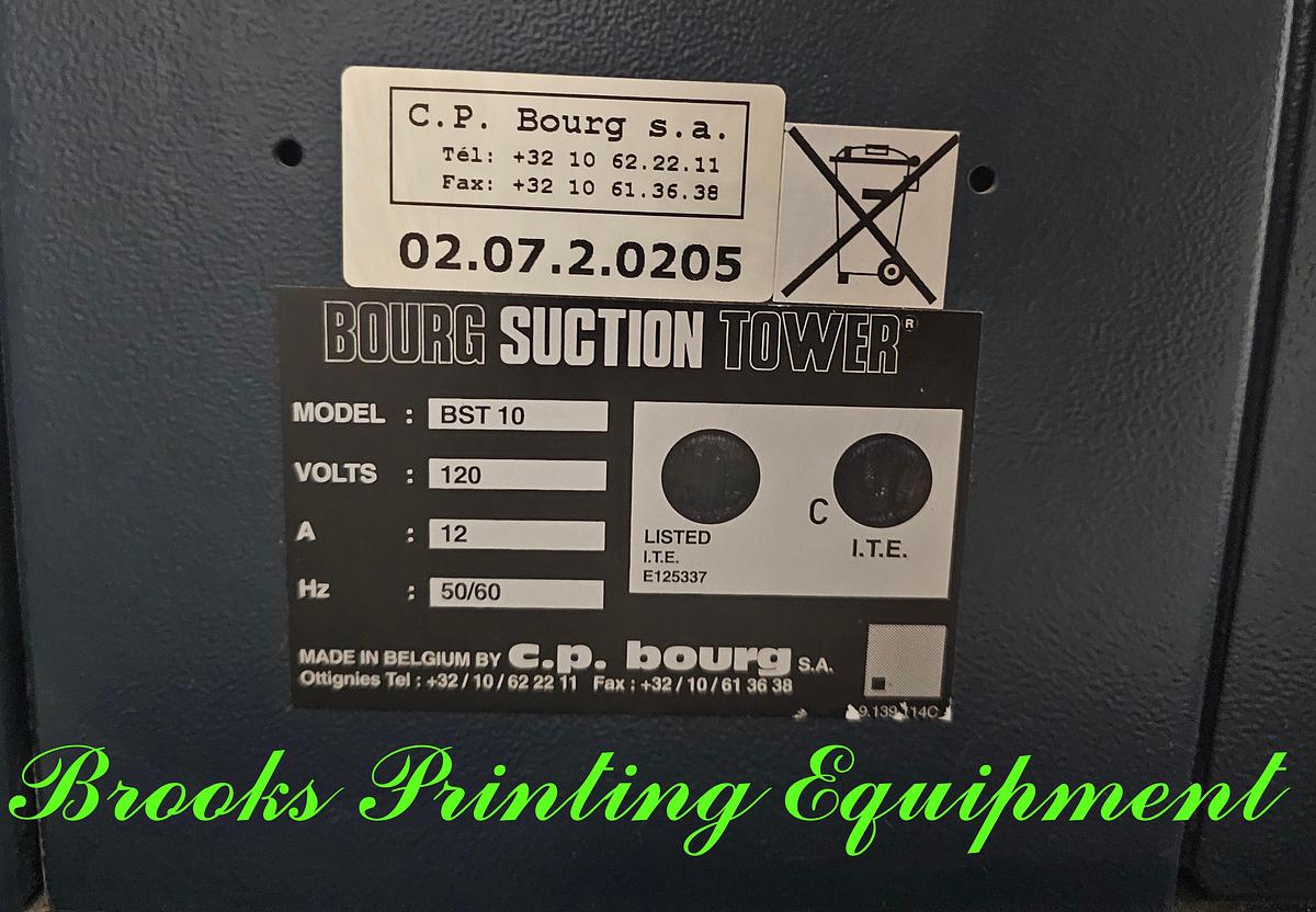 Used CP Bourg BDF InLine Bookletmaker with BST 10 Collator