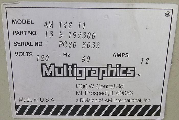 Used Multi 2020 Paper Cutter