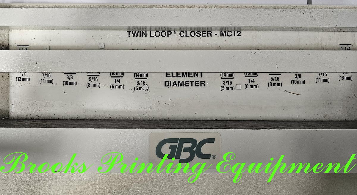 Used GBC MC-12 Twin Loop Closer
