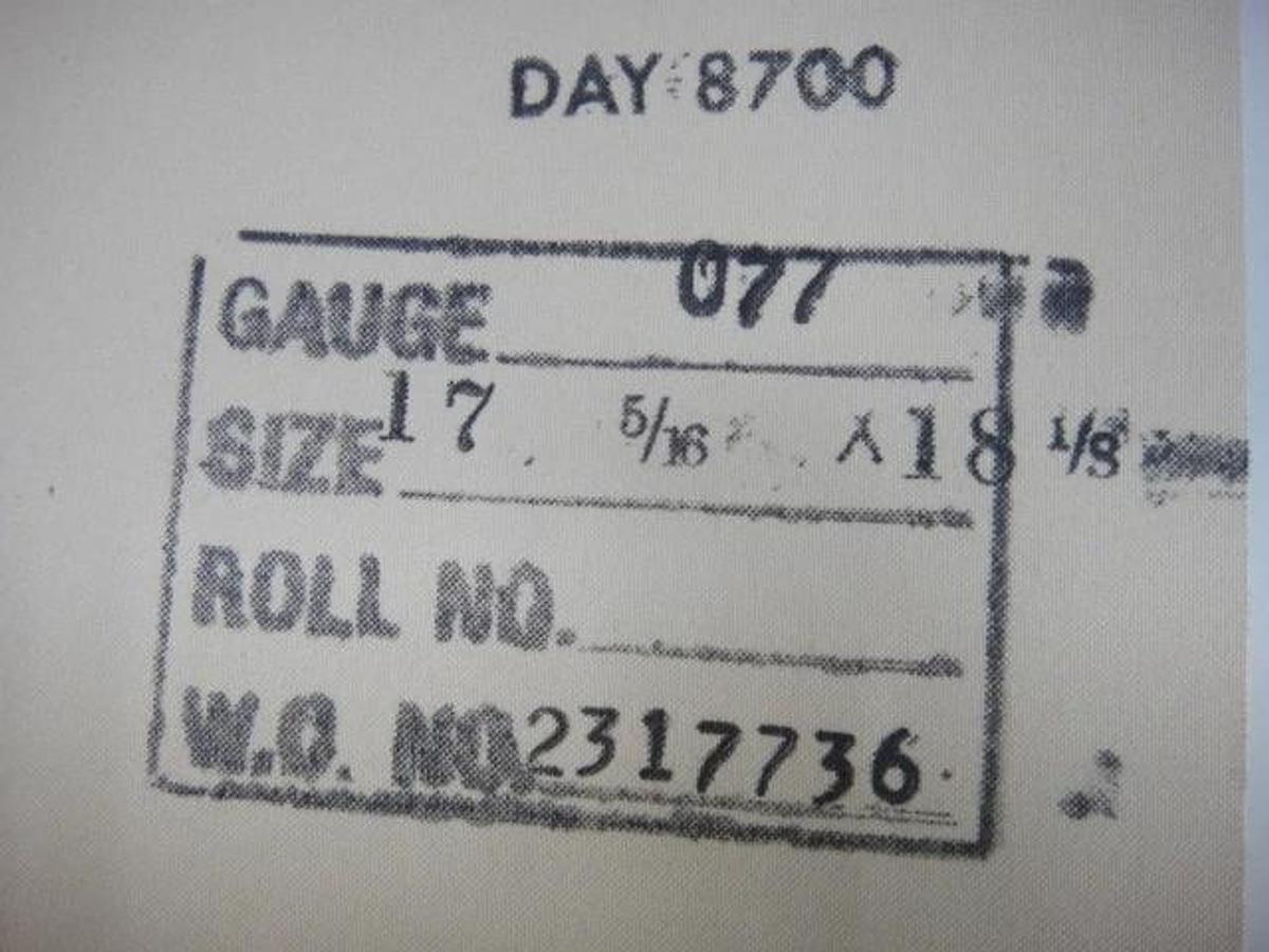 Heidelberg GTO 46 Blanket, Straight Cut