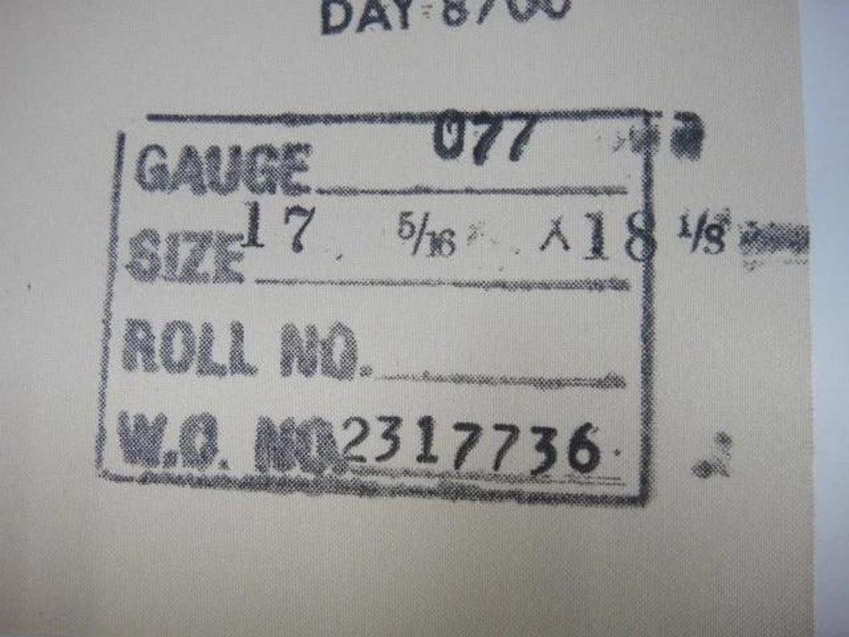 Heidelberg GTO 46 Blanket, Straight Cut