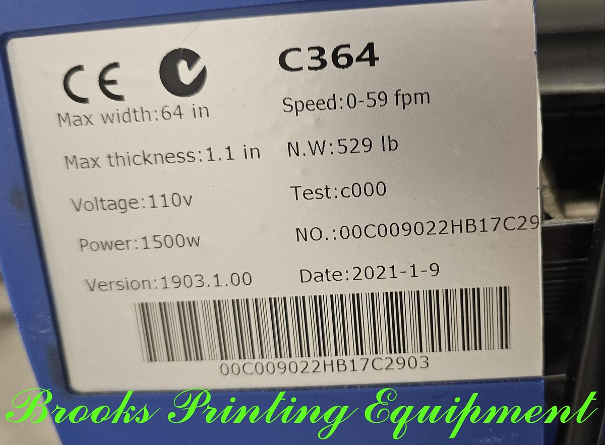 Used Colex C364 Wide Format Roll Laminator, 2021