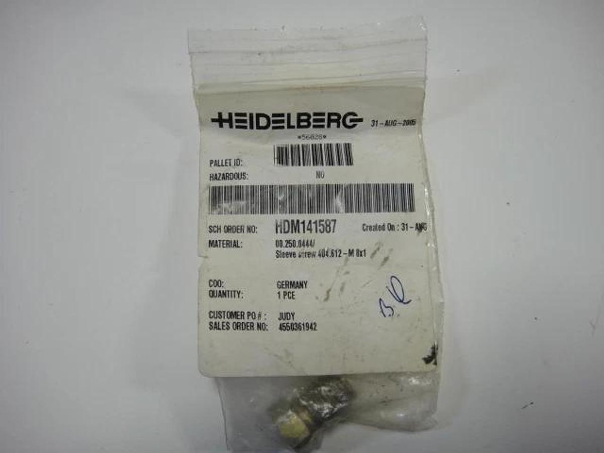 Heidelberg Sleeve Screw, Part #HDM141587
