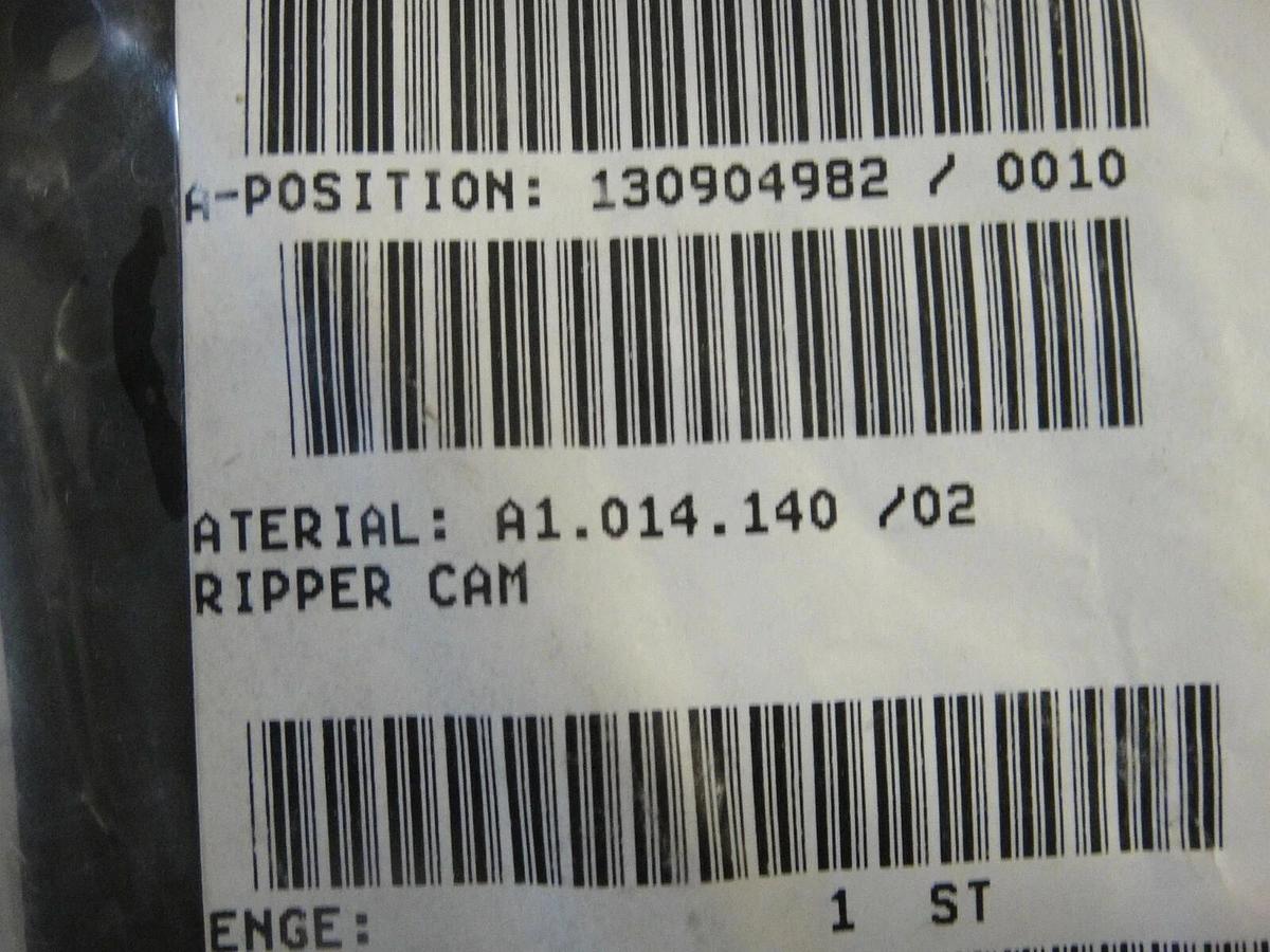 Used Heidelberg Ripper Cam (Chain Delivery), Part #A1.014.140/02