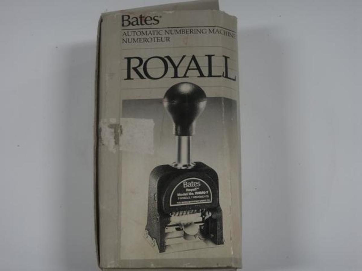 Used Royall Automatic Numbering Machine