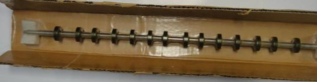 Used AB Dick Forwarding Roller Assembly, 23 1/4" L, Part #80053