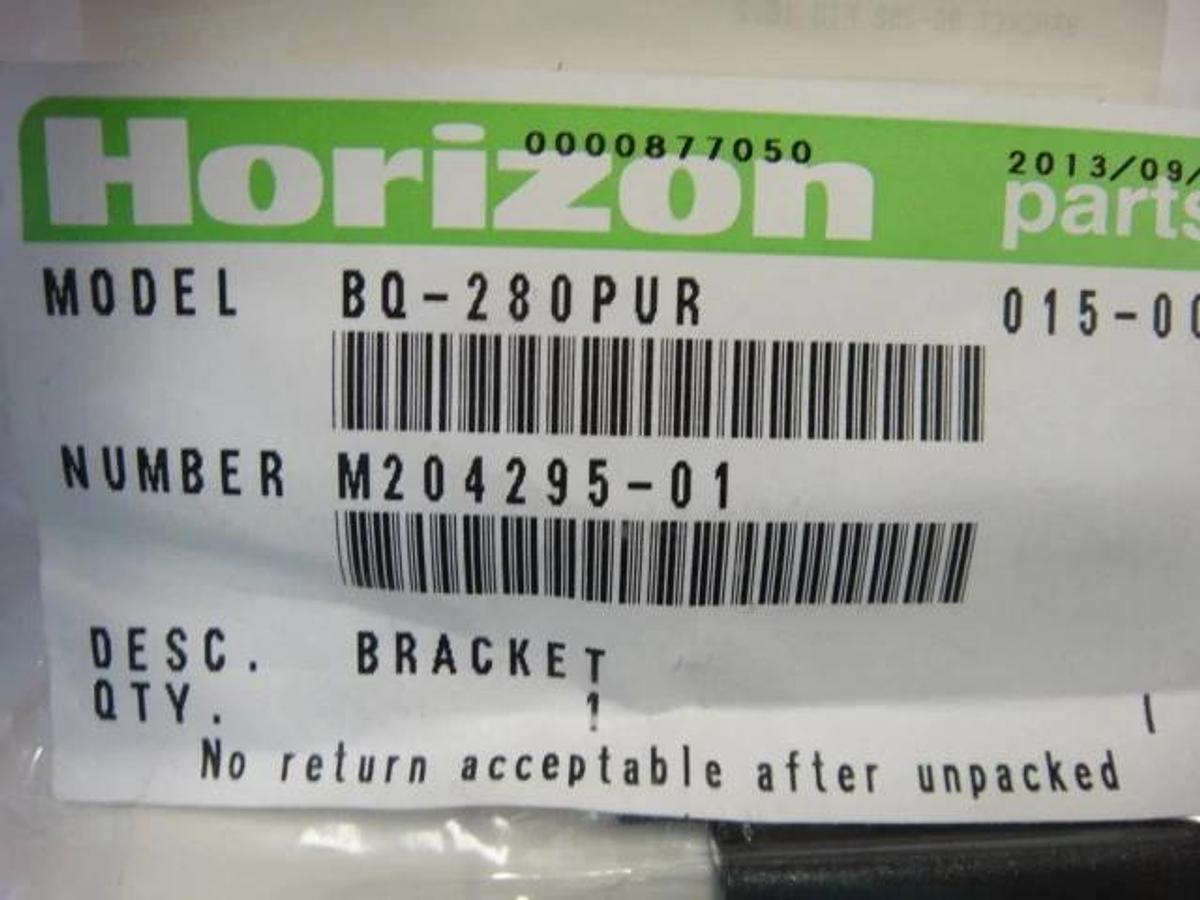 Used Horizon BQ 280 PUR Bracket, Part #M204295-01