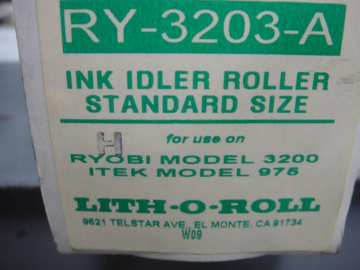 Used Ryobi 3200 Ink Idler Roller, Standard Size, Part #RY-3203-A