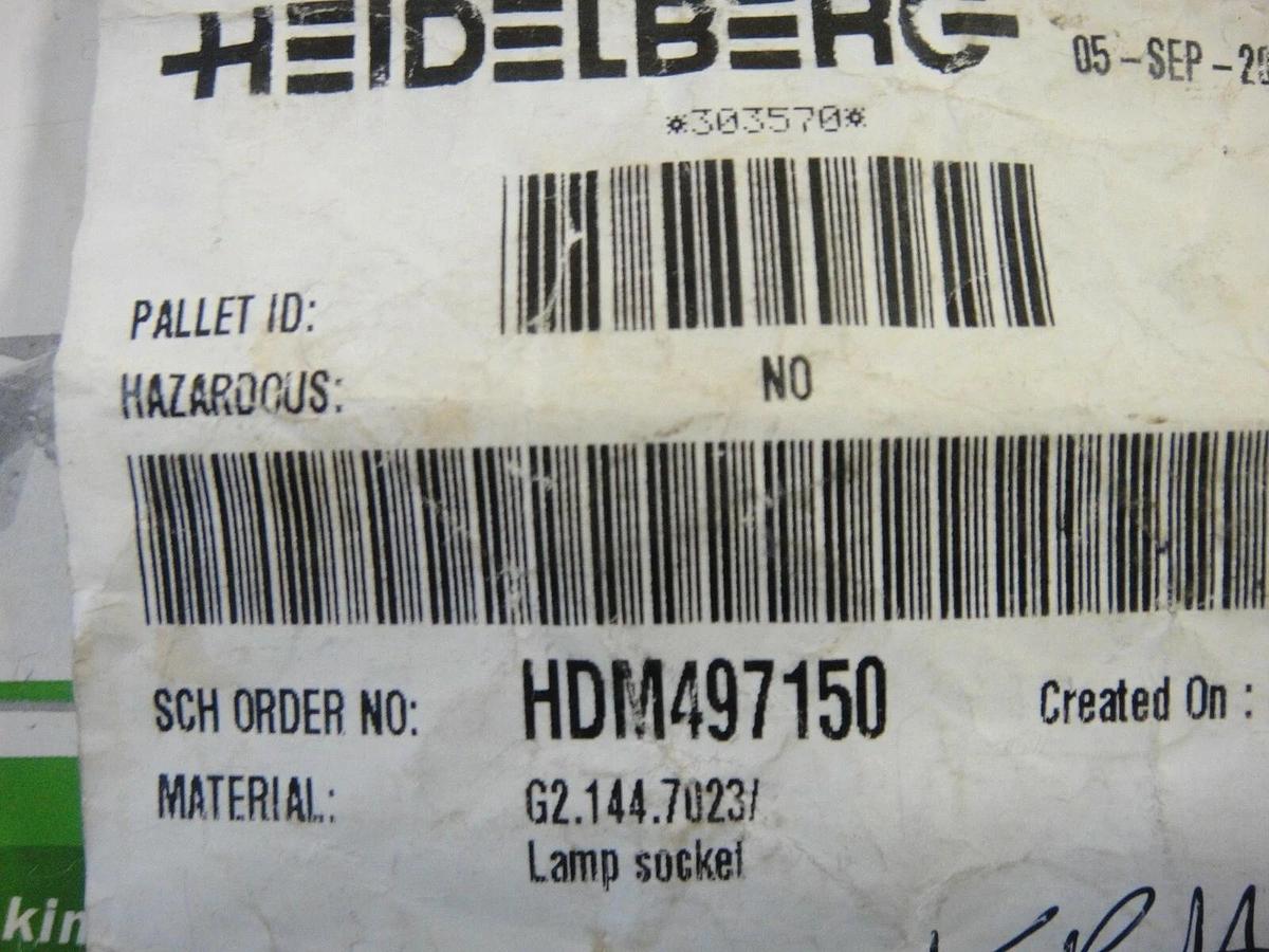 Heidelberg Lamp Lock, Part #G2.144.7023