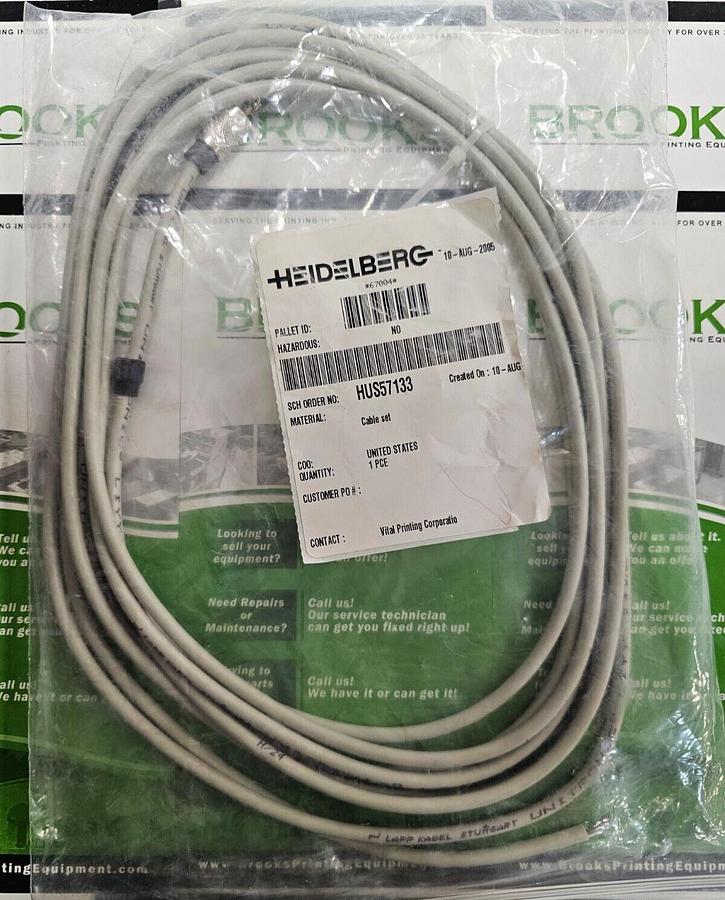 Used Heidelberg Cable Set, Part #HUS57133