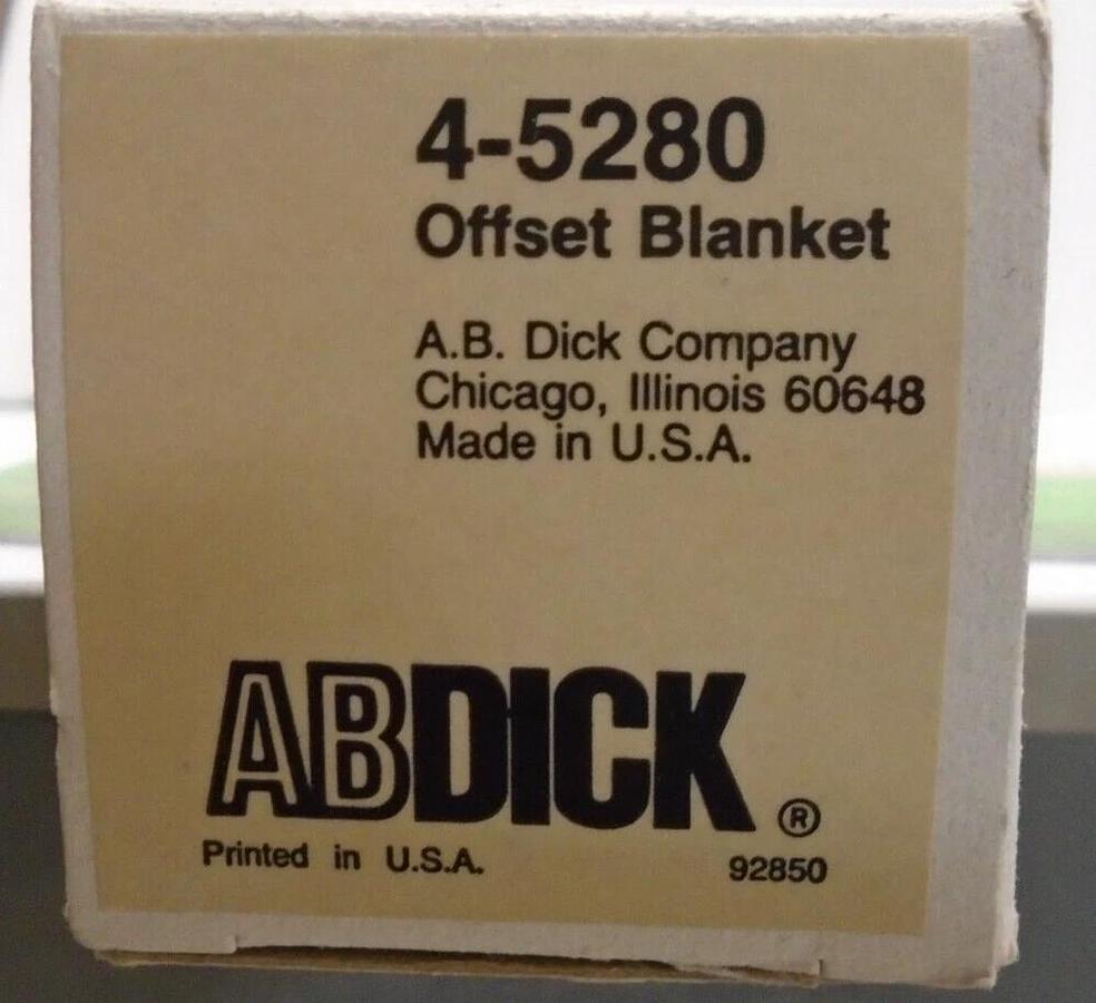 Used AB Dick Blanket, Part #4-3200