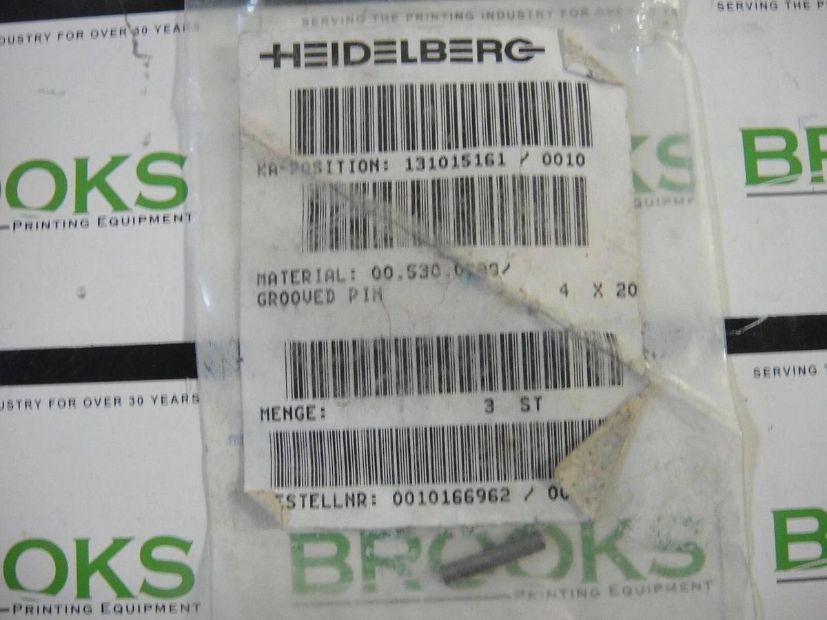Heidelberg Grooved Pin 4 x 20, Part #00.530.0739