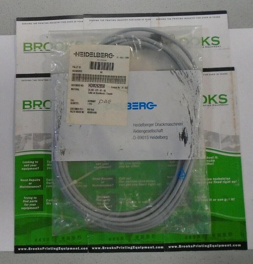 Heidelberg Cable for Encoder, Part #ZD.289-675-01-00