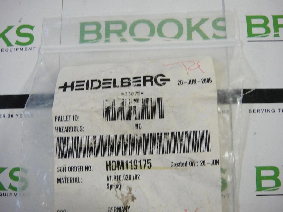Used Heidelberg spring, Part #A1.010.028/02