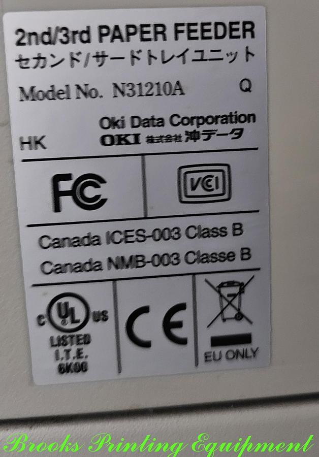 Used OKI PRO 900 Digital Printer with Feeder & Conveyor