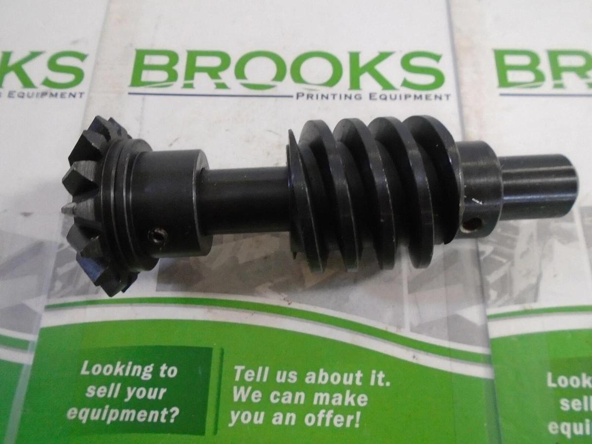 AB Dick 350-360 Miter & Worm Gear Assembly, 14.5 Degree Pitch, Part #72569