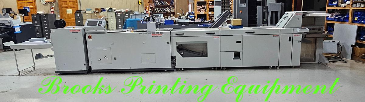 Used Horizon SPF 200L with HOF 400 Digital Sheet Feeder, 2014