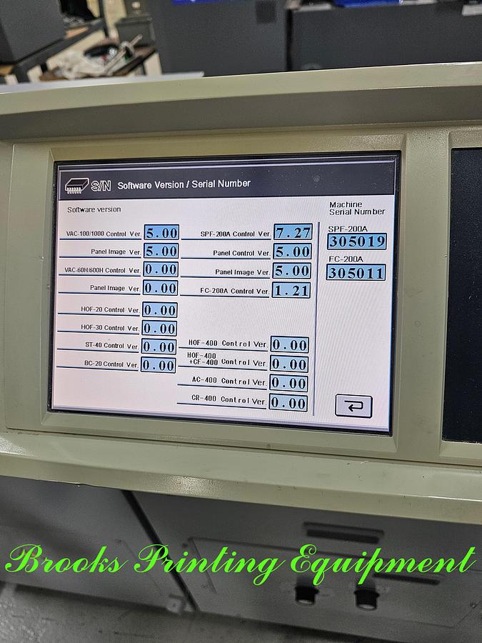 Used Horizon SPF-200A with VAC 100 Towers, 2007, Video