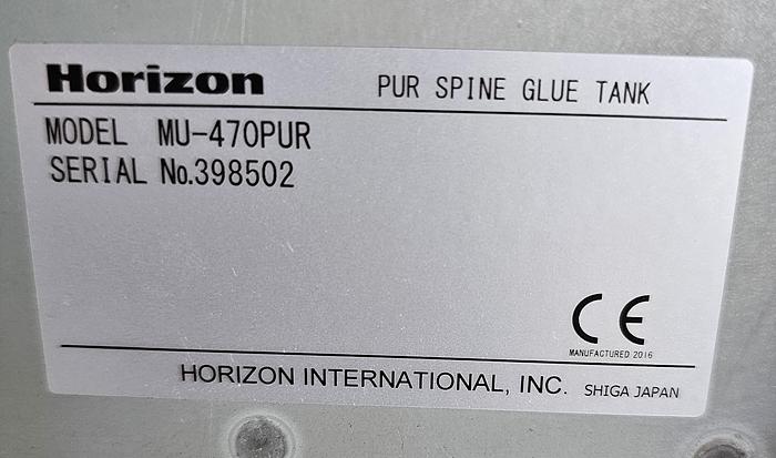 Horizon PUR Spine Glue Tank