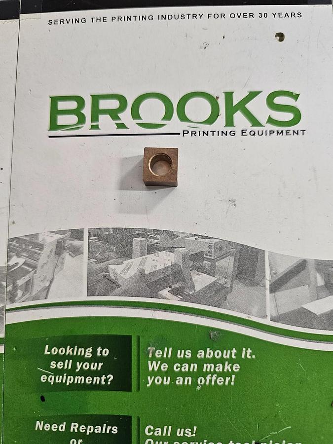 MBO Roller Adjustment Brass Block, Part #1.0.5326.020