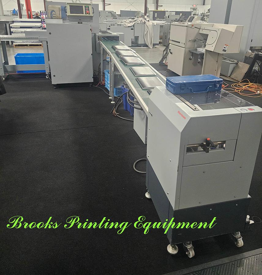 Used Horizon HT-80 Three Knife Trimmer with Conveyors, 2014