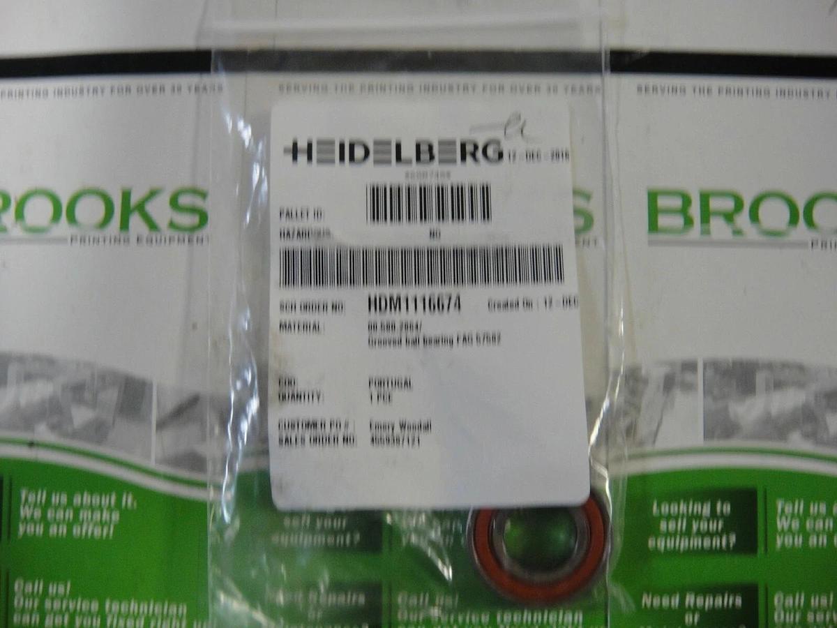 Heidelberg Grooved Ball Bearing, Part #00.058.2864
