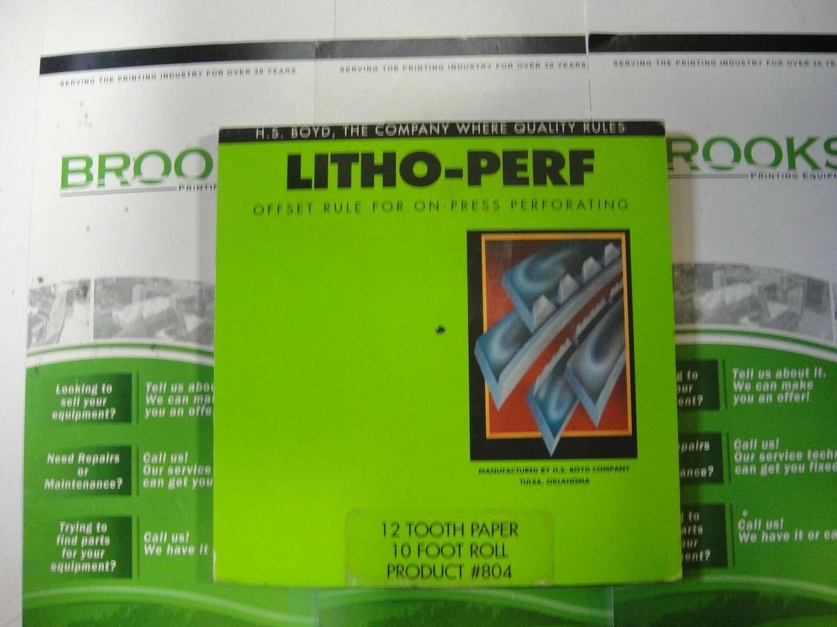Used Litho-Perf 12 Tooth, Product #804