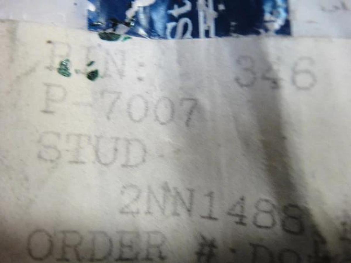 Used AB Dick 360-385 Stud-Thread Idler Shaft, Part #P-7007