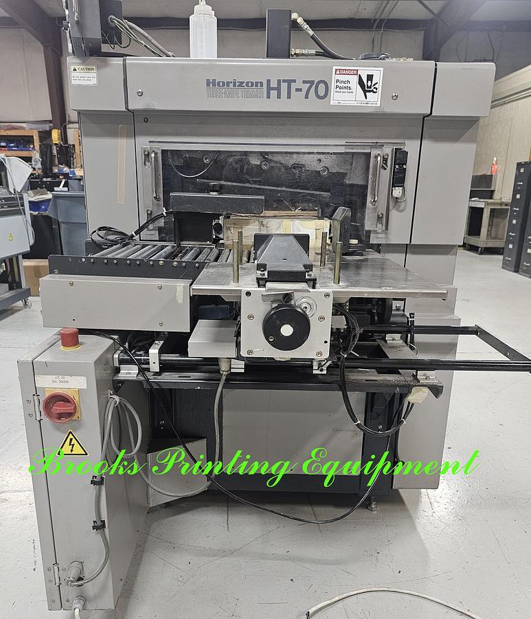 Used Horizon HT-70 Three Knife Trimmer, Video