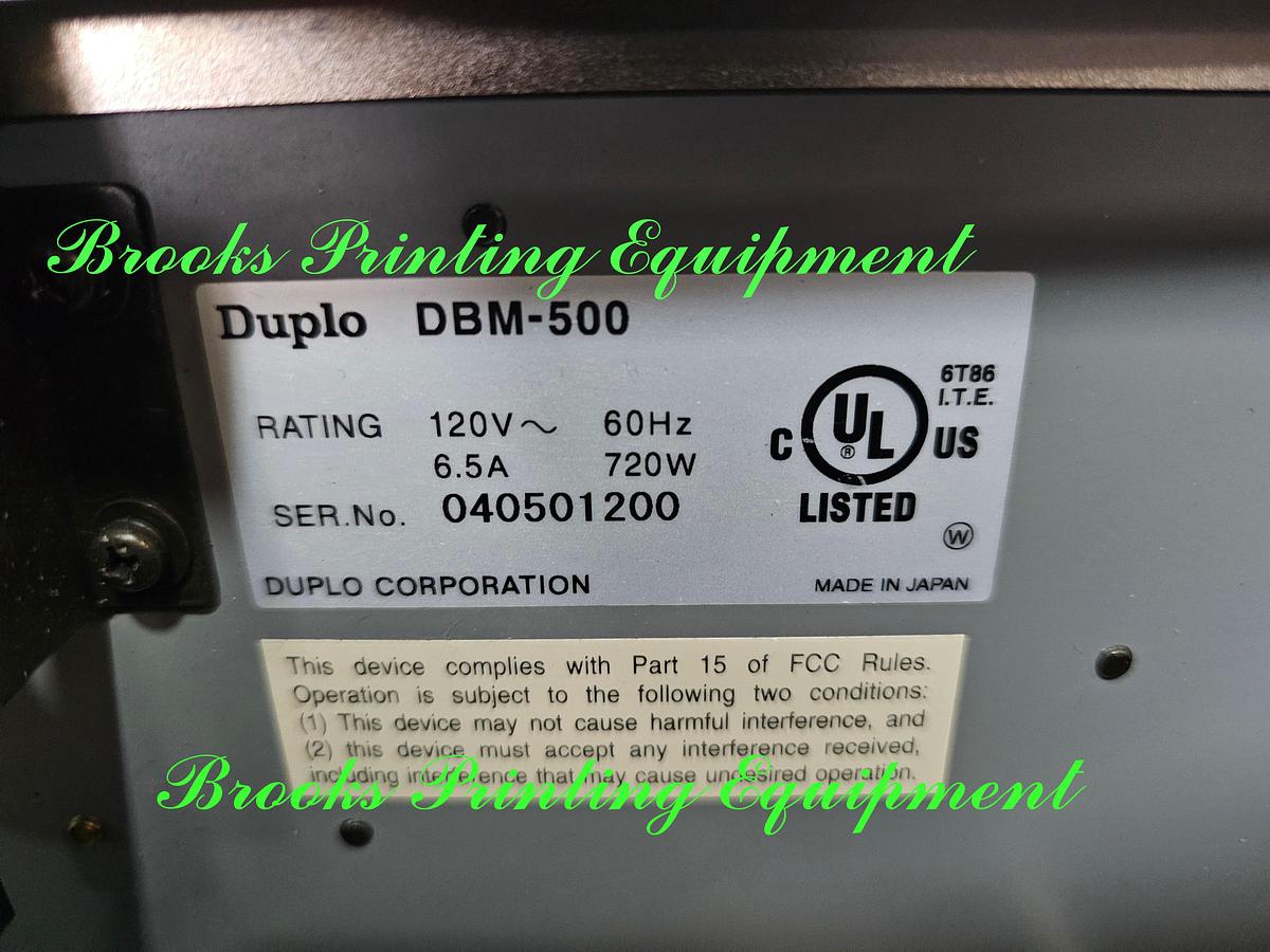 Used Duplo 5000 with One Tower, 2004